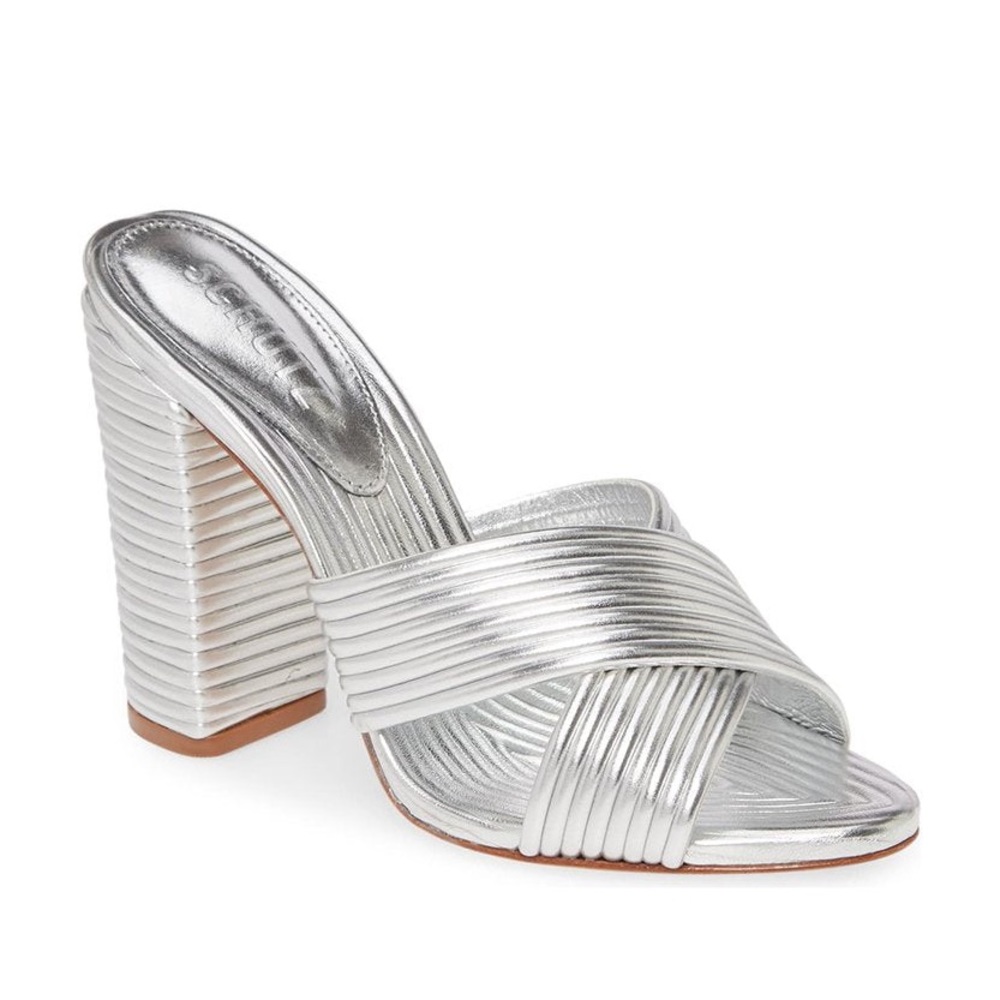 Schutz Emma Dale Silver Sandal